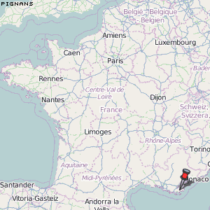 Pignans Karte Frankreich