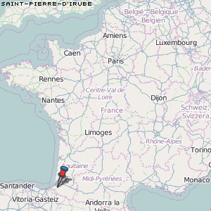 Saint-Pierre-d'Irube Karte Frankreich