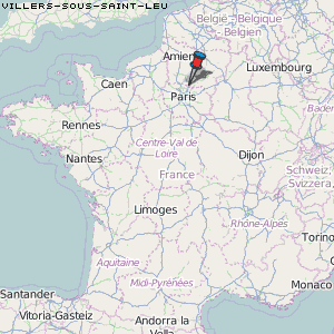 Villers-sous-Saint-Leu Karte Frankreich