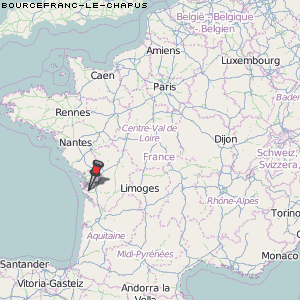 Bourcefranc-le-Chapus Karte Frankreich
