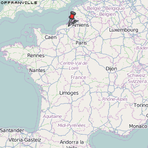 Offranville Karte Frankreich