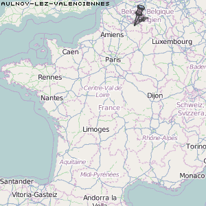 Aulnoy-lez-Valenciennes Karte Frankreich