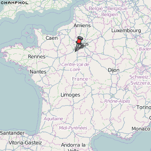 Champhol Karte Frankreich