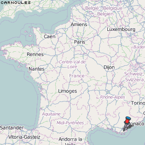 Carnoules Karte Frankreich