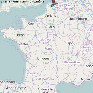 Saint-Martin-au-Laërt Karte Frankreich