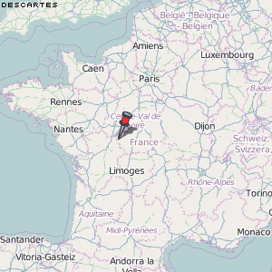 Descartes Karte Frankreich