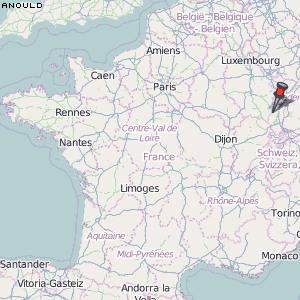 Anould Karte Frankreich