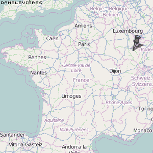 Damelevières Karte Frankreich