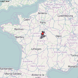 Vatan Karte Frankreich