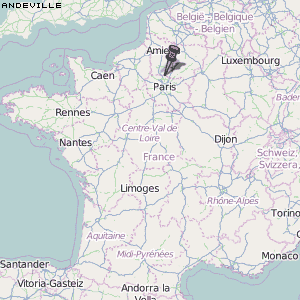 Andeville Karte Frankreich