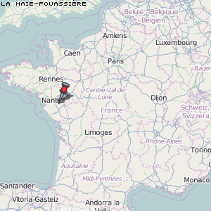 La Haie-Fouassière Karte Frankreich