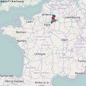 Saint-Pathus Karte Frankreich