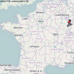 Sainte-Marguerite Karte Frankreich