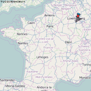 Tucquegnieux Karte Frankreich