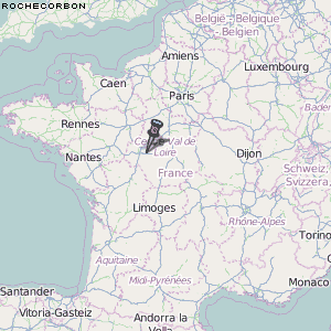 Rochecorbon Karte Frankreich