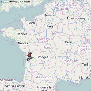Soulac-sur-Mer Karte Frankreich