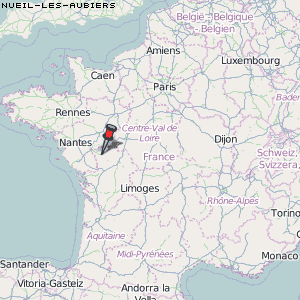 Nueil-les-Aubiers Karte Frankreich