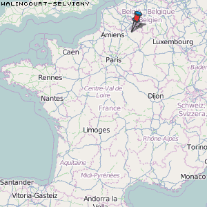 Walincourt-Selvigny Karte Frankreich