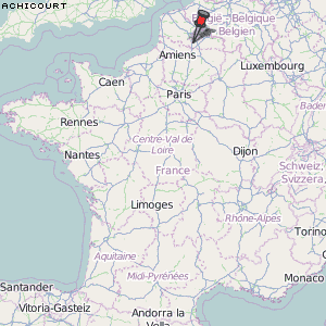 Achicourt Karte Frankreich
