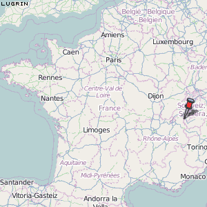 Lugrin Karte Frankreich