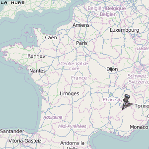 La Mure Karte Frankreich