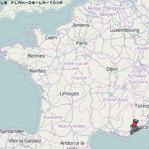 Le Plan-de-la-Tour Karte Frankreich