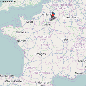 Verberie Karte Frankreich