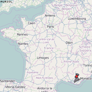 Auriol Karte Frankreich