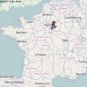 Bois-le-Roi Karte Frankreich