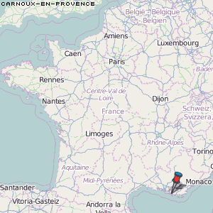 Carnoux-en-Provence Karte Frankreich