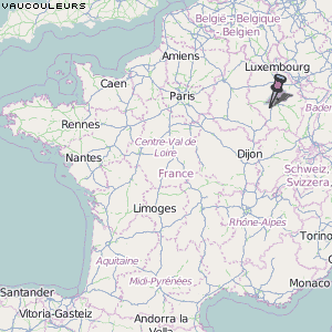 Vaucouleurs Karte Frankreich