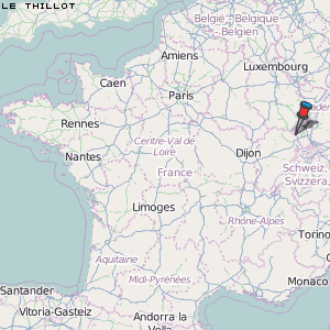 Le Thillot Karte Frankreich