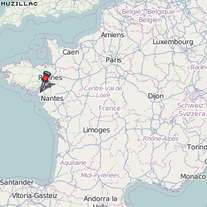 Muzillac Karte Frankreich