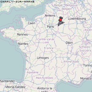 Charly-sur-Marne Karte Frankreich