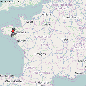 Port-Louis Karte Frankreich