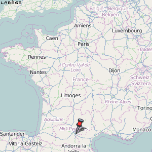 Labège Karte Frankreich