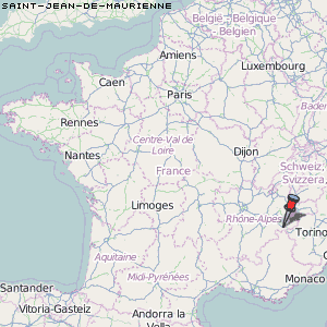 Saint-Jean-de-Maurienne Karte Frankreich