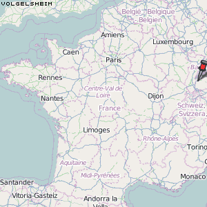 Volgelsheim Karte Frankreich