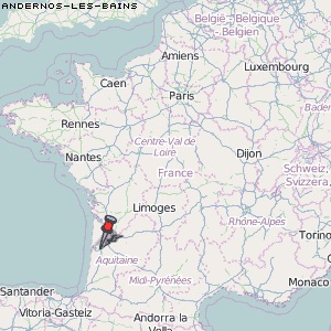 Andernos-les-Bains Karte Frankreich