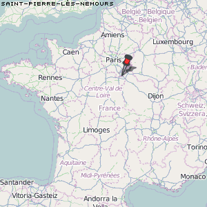 Saint-Pierre-lès-Nemours Karte Frankreich