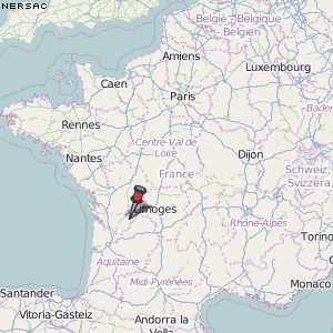 Nersac Karte Frankreich