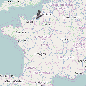 Lillebonne Karte Frankreich