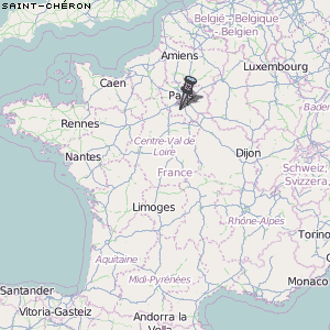 Saint-Chéron Karte Frankreich