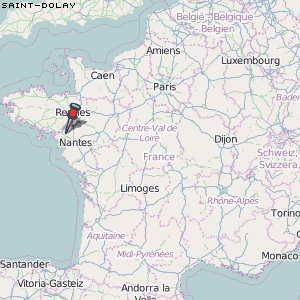 Saint-Dolay Karte Frankreich