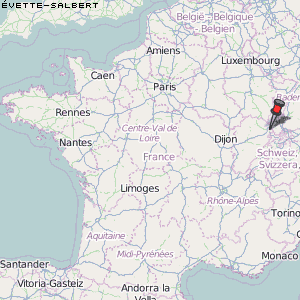 Évette-Salbert Karte Frankreich