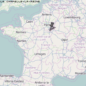 La Chapelle-la-Reine Karte Frankreich