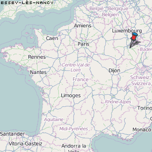 Essey-lès-Nancy Karte Frankreich