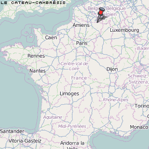 Le Cateau-Cambrésis Karte Frankreich