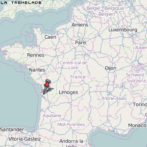 La Tremblade Karte Frankreich