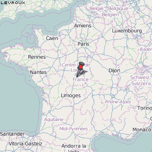 Levroux Karte Frankreich